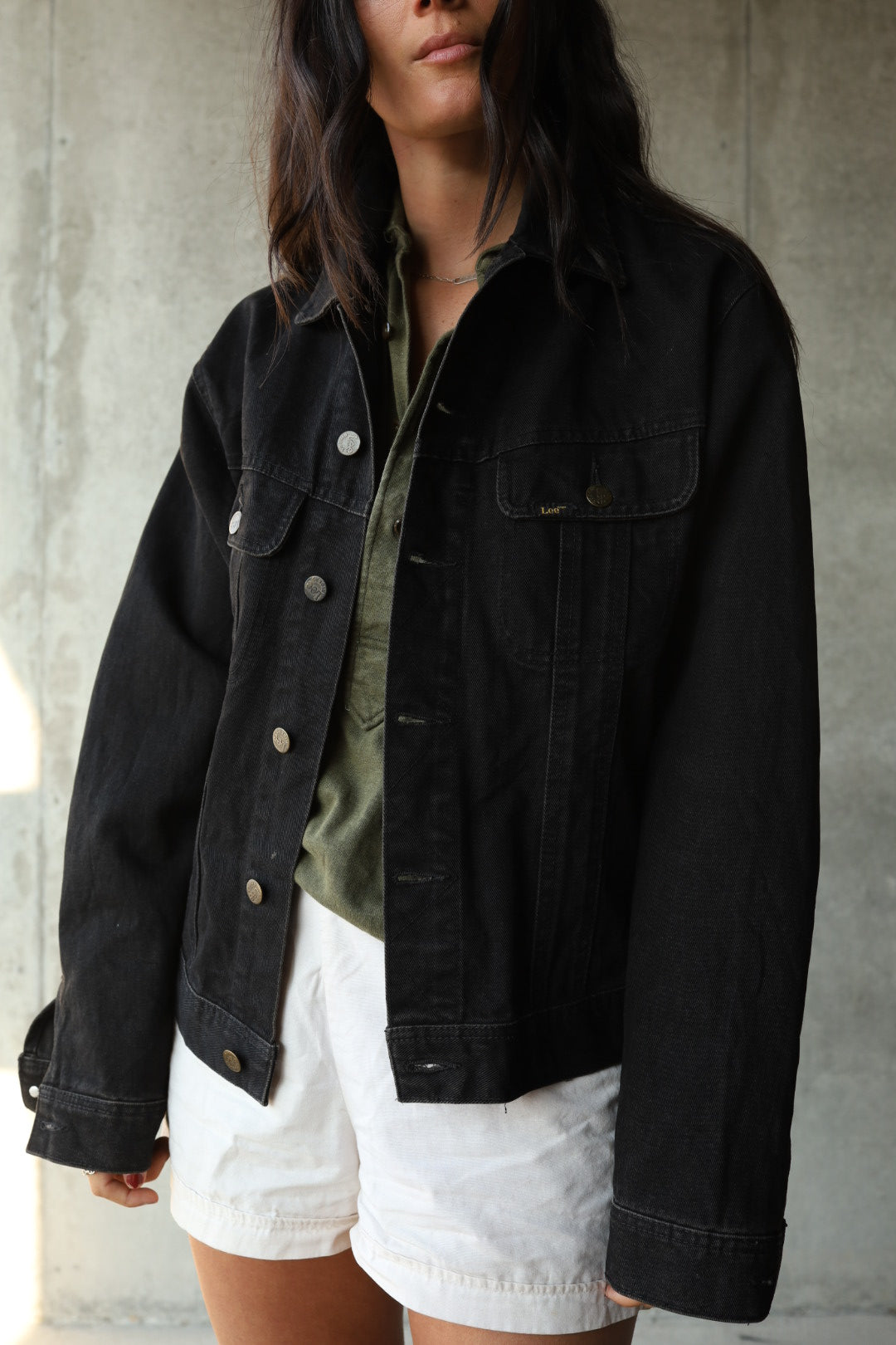ジャケット・アウター 90s lee black denim JKT L-R 80-90s Lee 220 Black Denim Jacket | Strato
