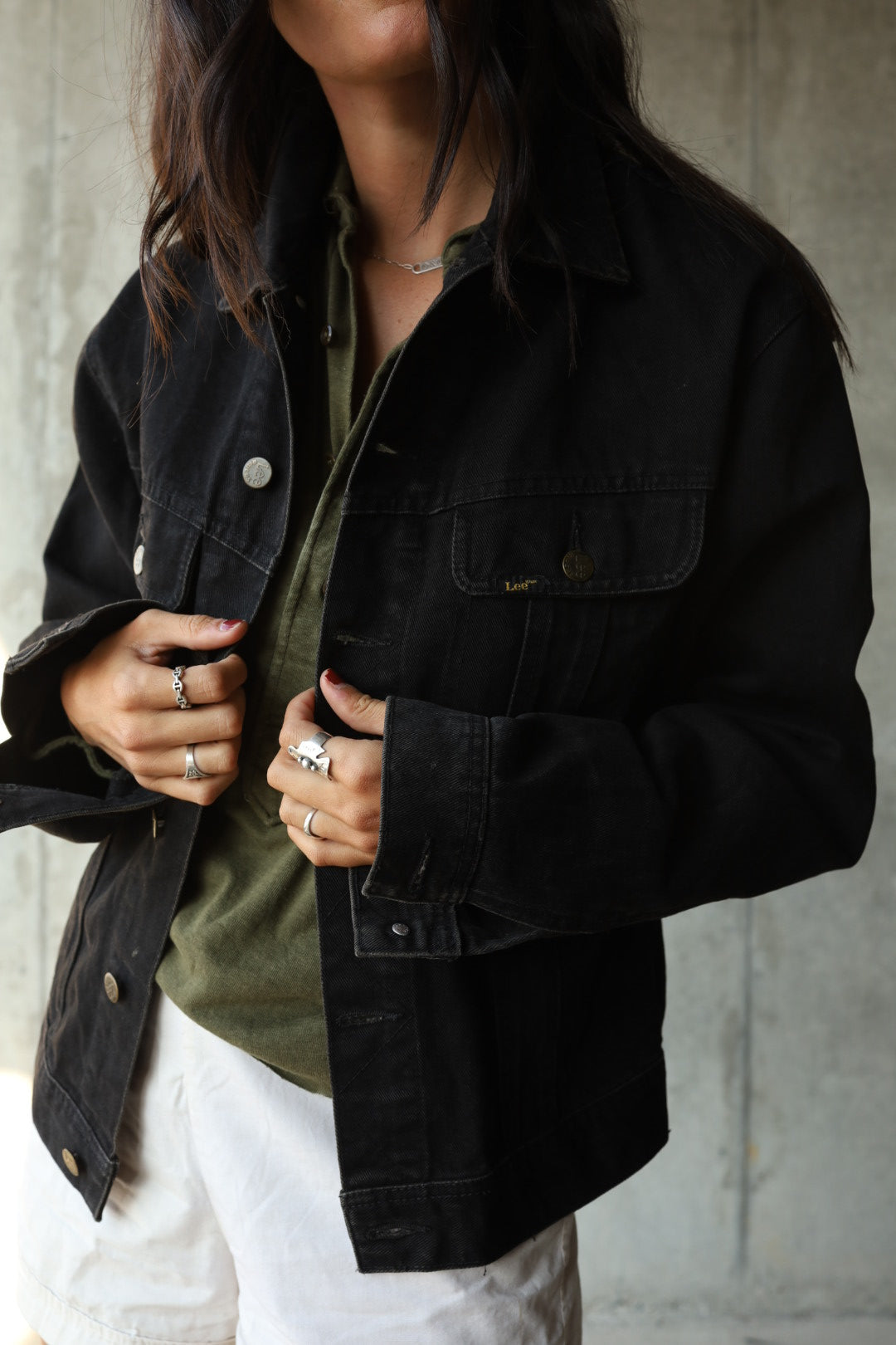 ジャケット・アウター 90s Lee 220J black denim jacket usa XXL ジャケット・アウター 90s Lee 220J black denim jacket usa XXL s