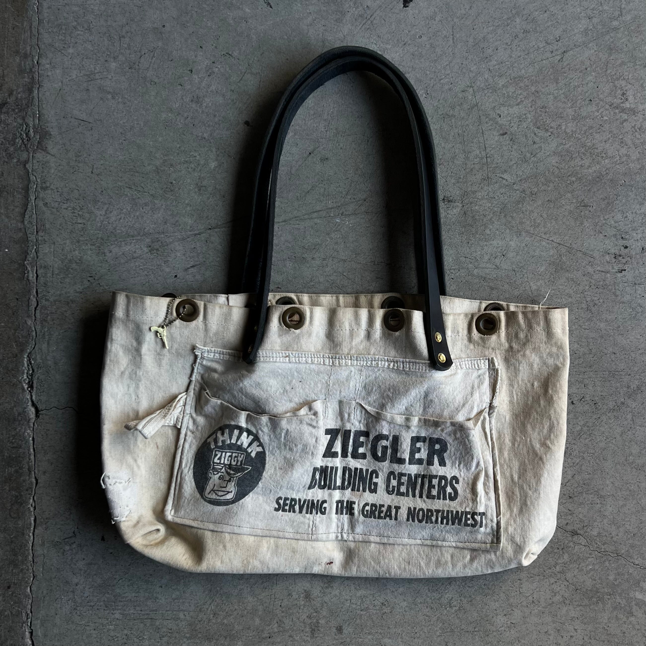 1940’s Canvas Sea Bag Ziegler Tote Bag