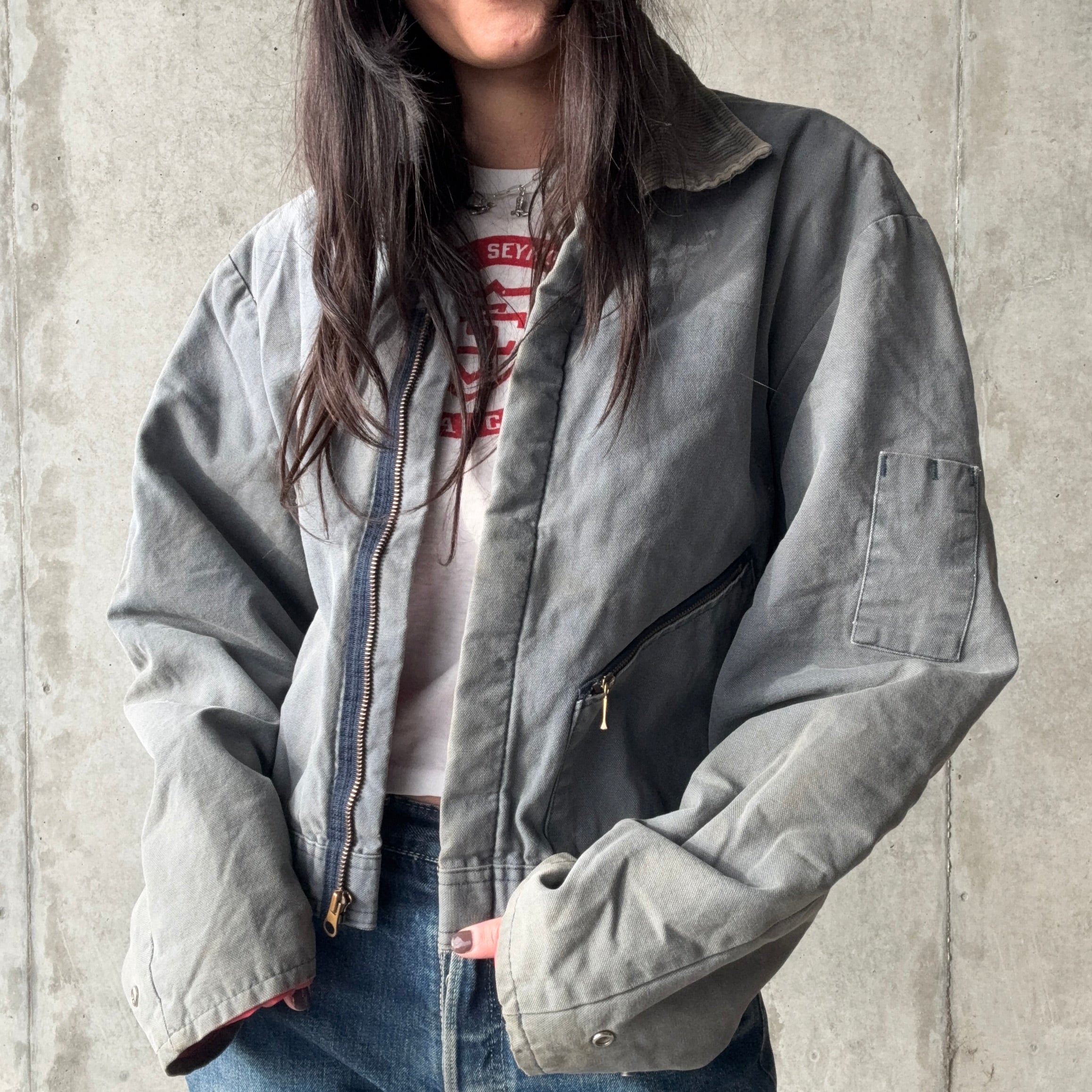 Walls Zero Zone Grey Insulated Cropped Jacket