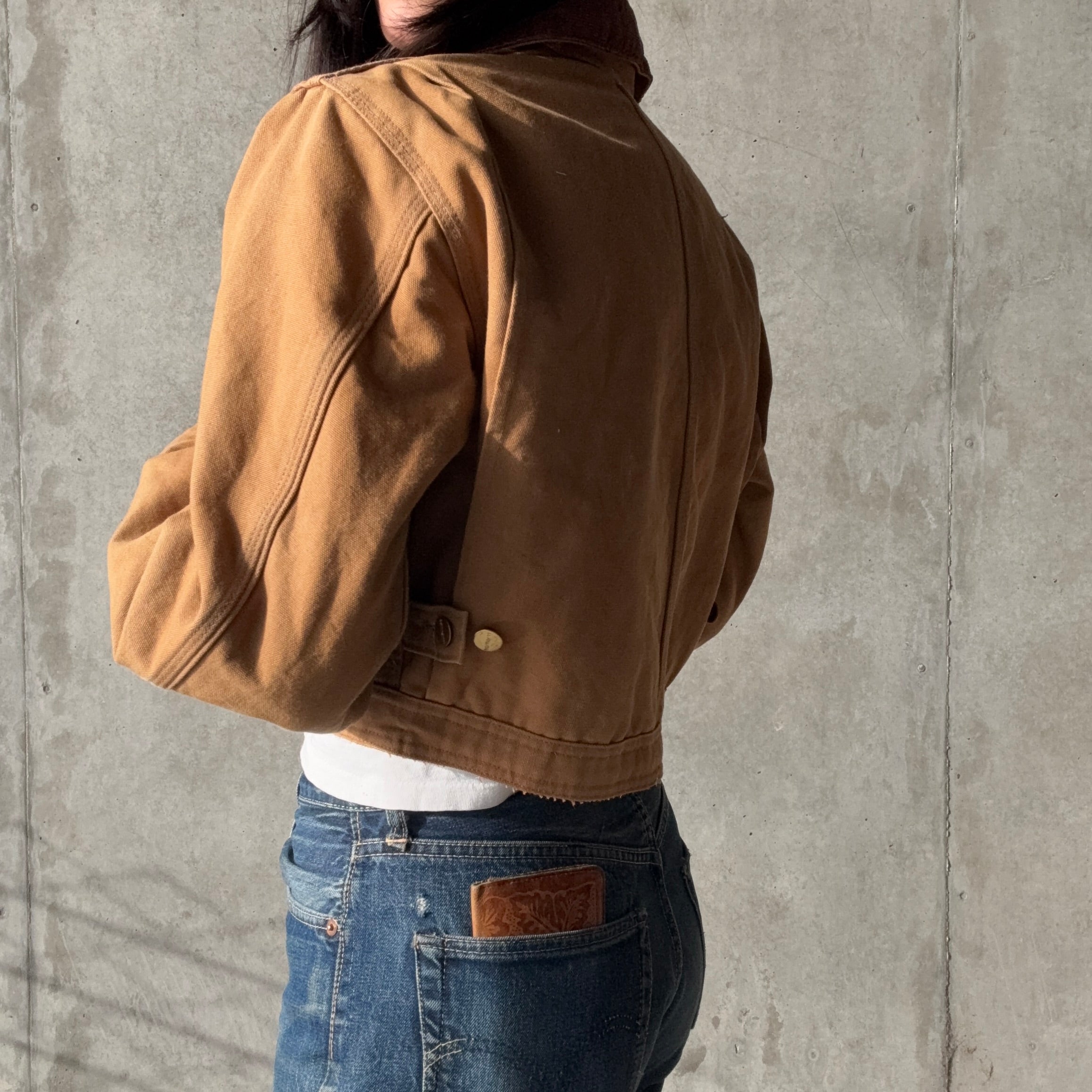 Tan Insulated Cropped Carhartt Jacket